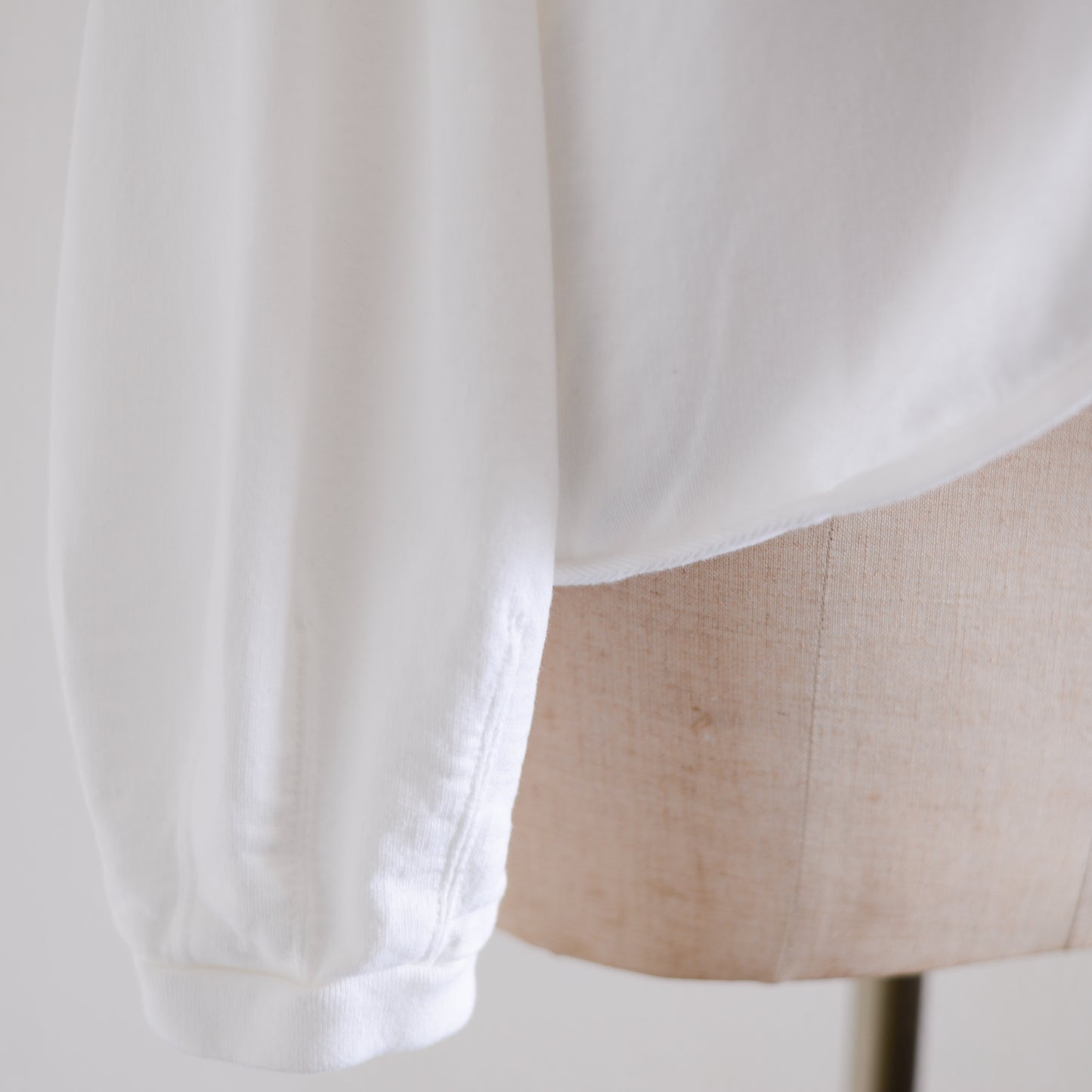 コットン裏毛VネックカーディガンOff White