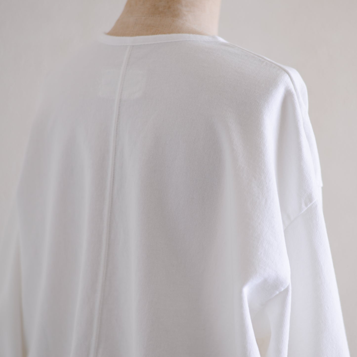 コットン裏毛VネックカーディガンOff White