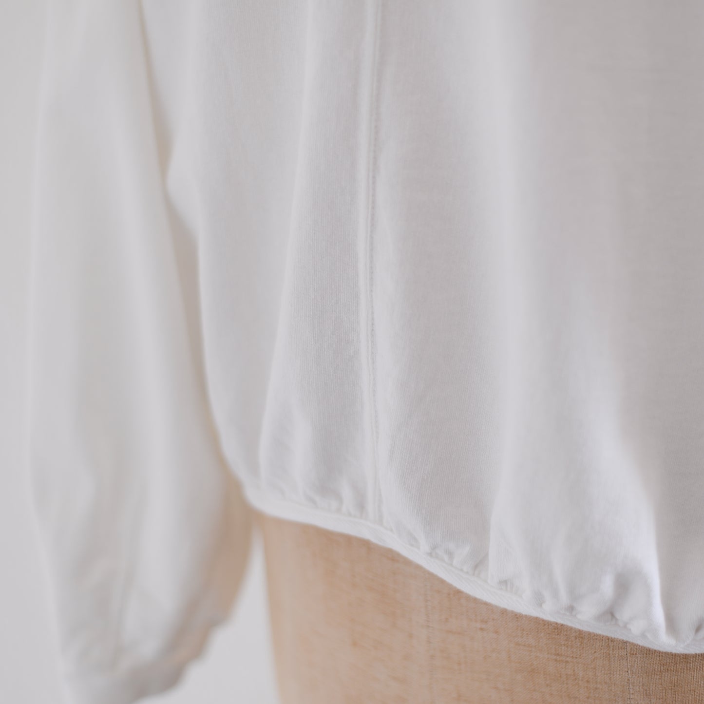 コットン裏毛VネックカーディガンOff White