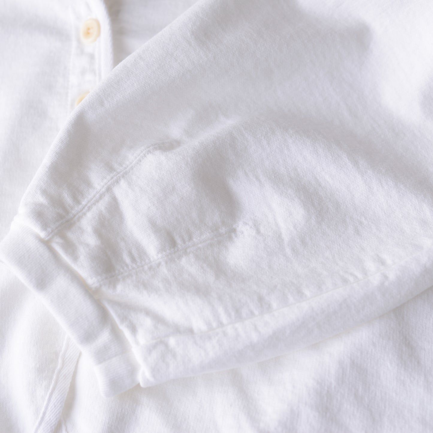 コットン裏毛VネックカーディガンOff White