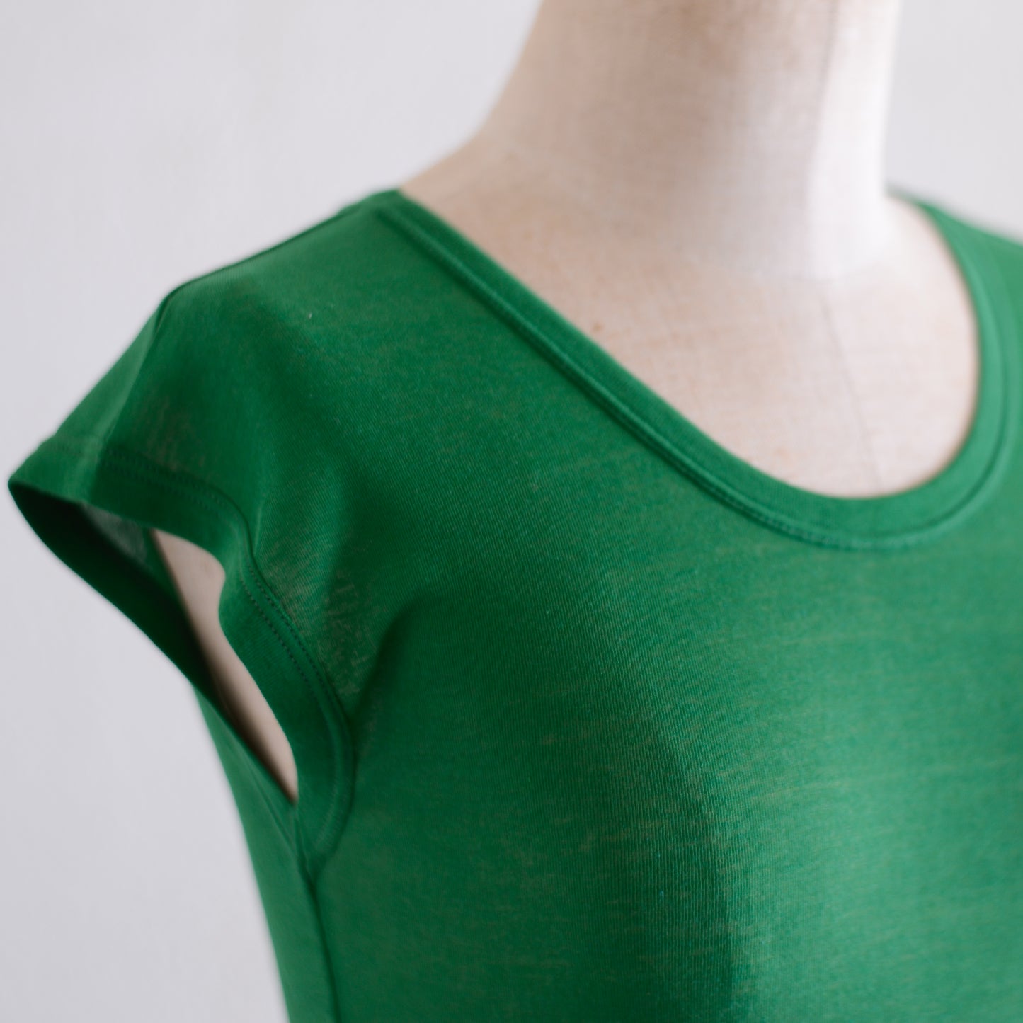 ストレッチコットンフレンチプルオーバー Green