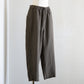 Linen Easy Tapered Pants Charcoal Gray