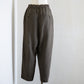 Linen Easy Tapered Pants Charcoal Gray