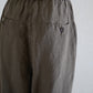 Linen Easy Tapered Pants Charcoal Gray