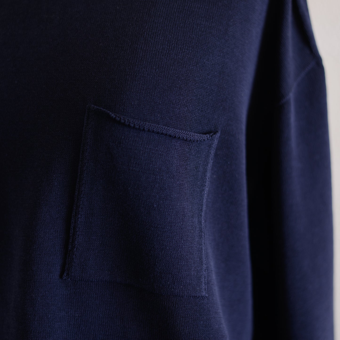 コットンホールガーメントポケットプルオーバーNavy