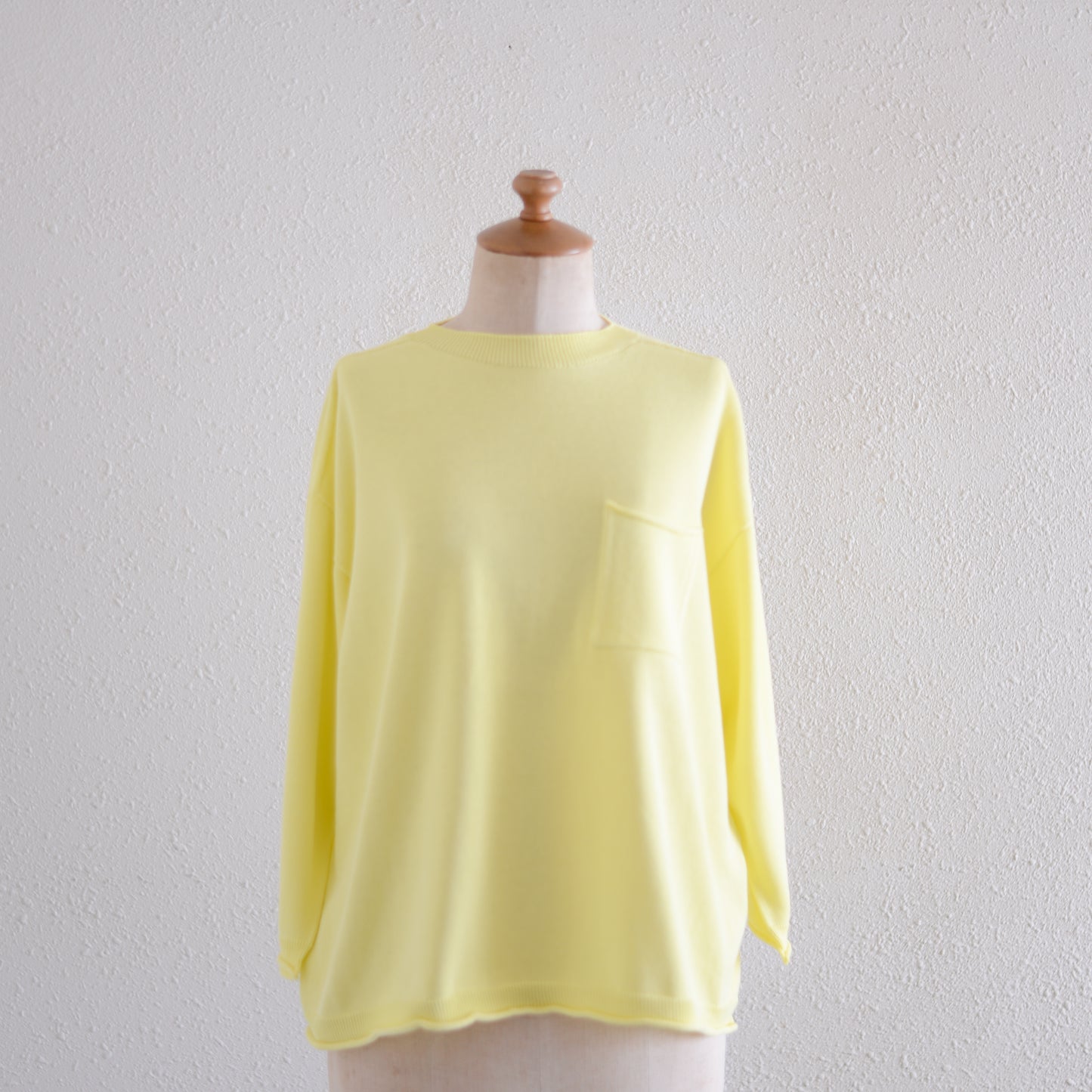 コットンホールガーメントポケットプルオーバーYellow