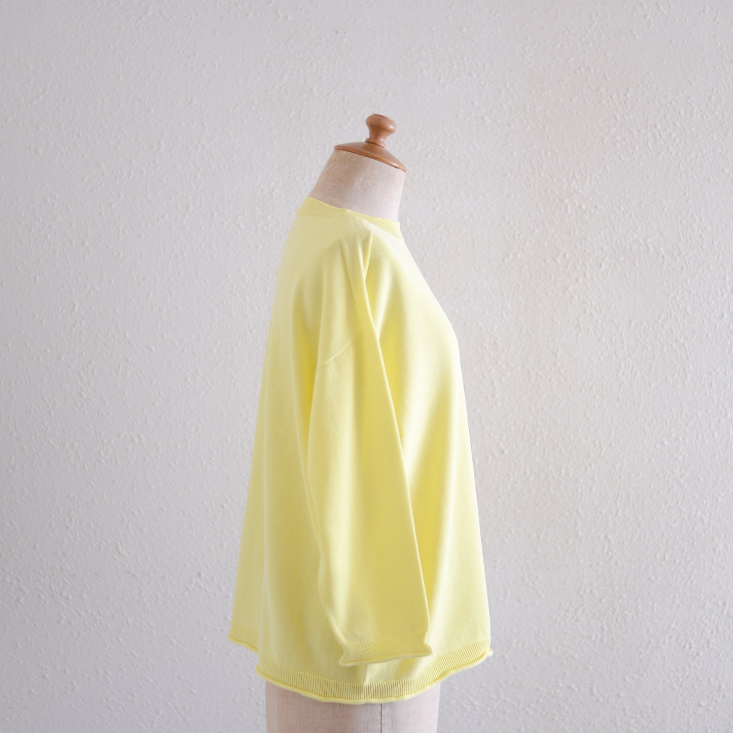 コットンホールガーメントポケットプルオーバーYellow