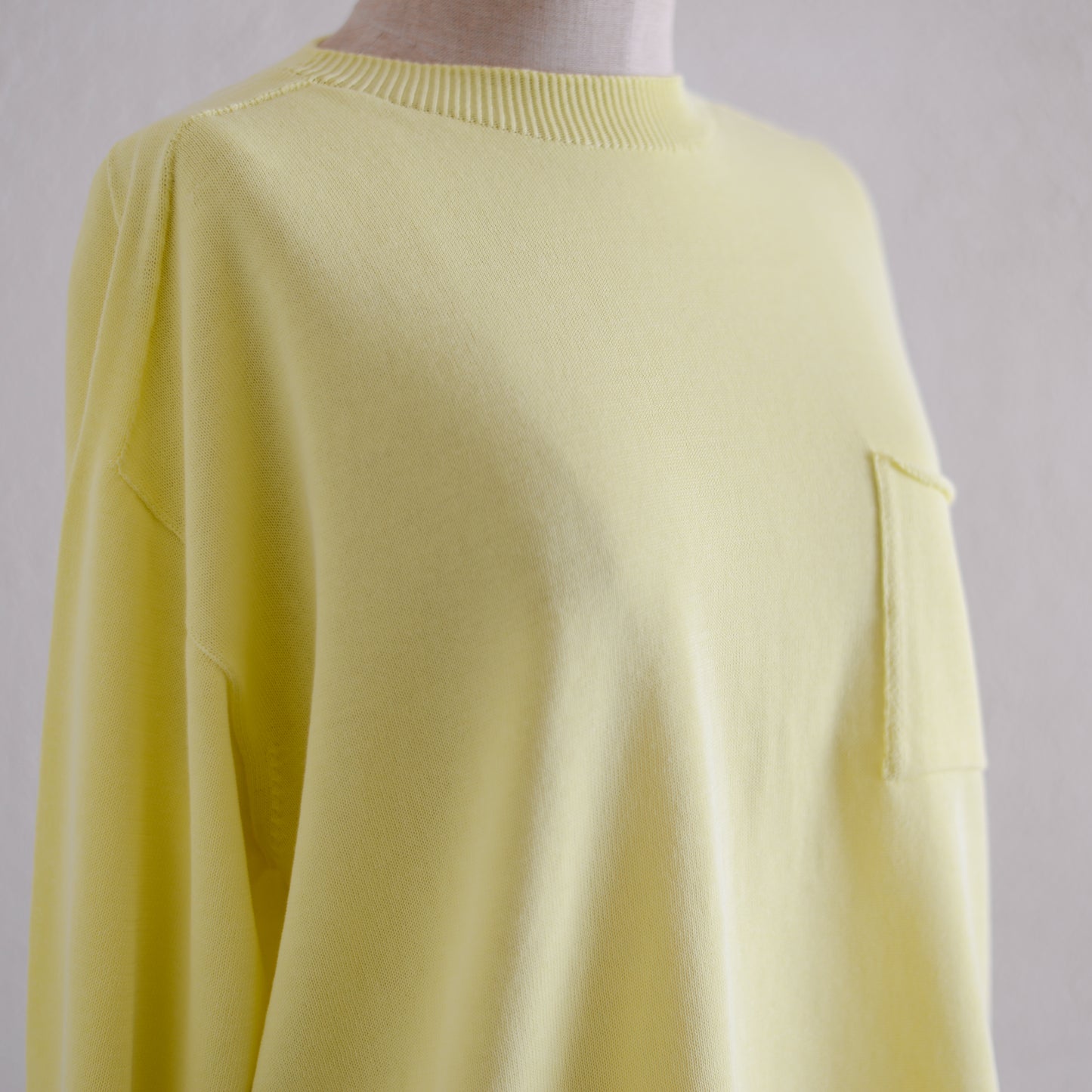 コットンホールガーメントポケットプルオーバーYellow