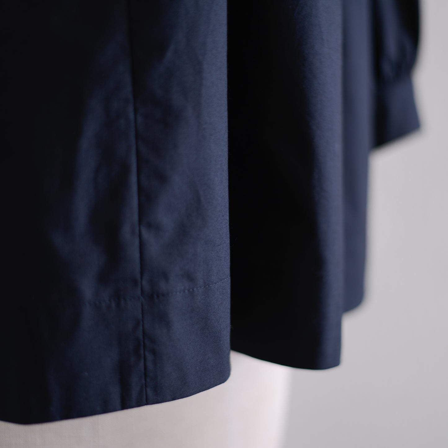 コットンギャザースリーブブラウス Black