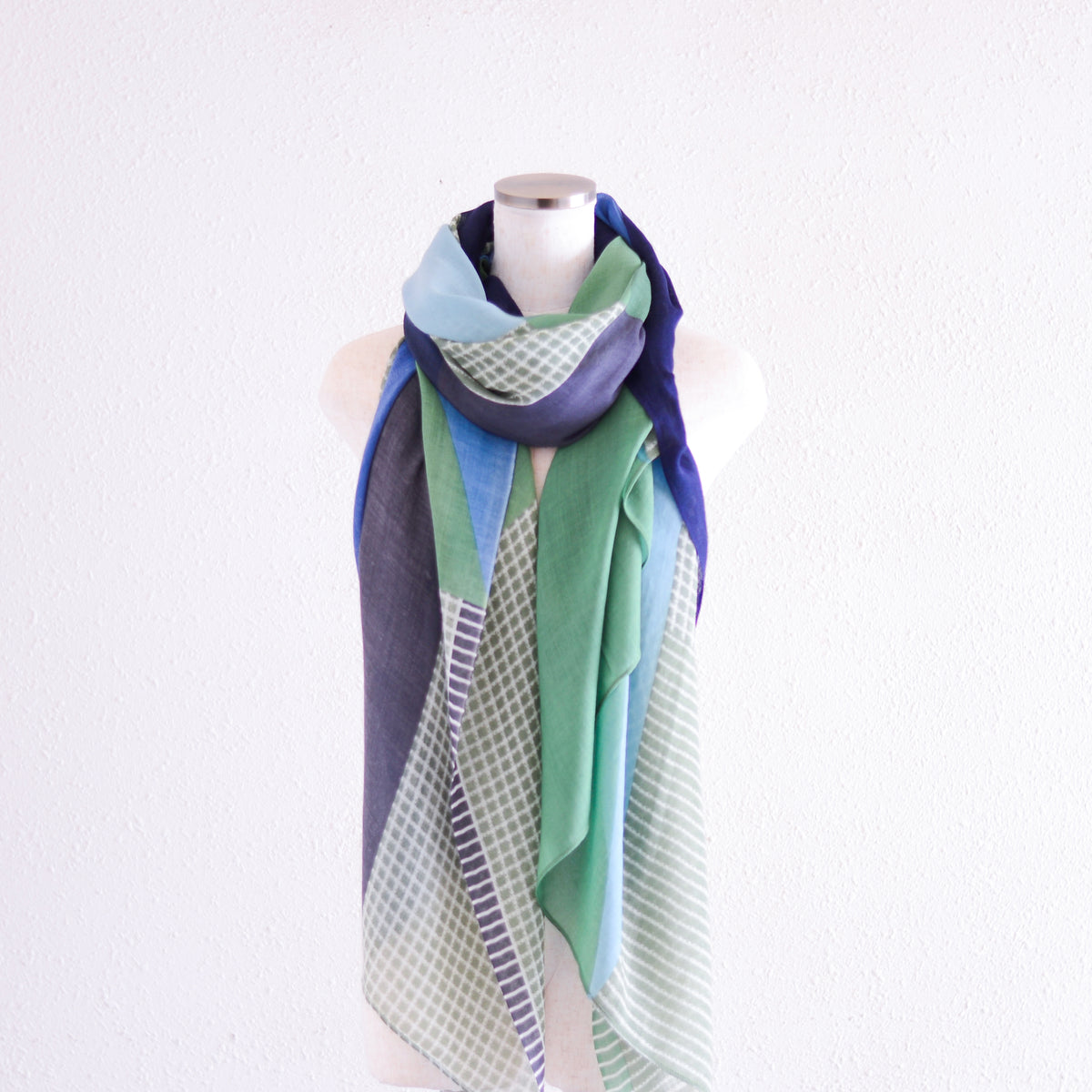 Wool Shawl Surface Green
