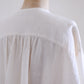 リネンラミータックフリルブラウス Off White