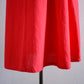コットンリネンポケットギャザースカート Red