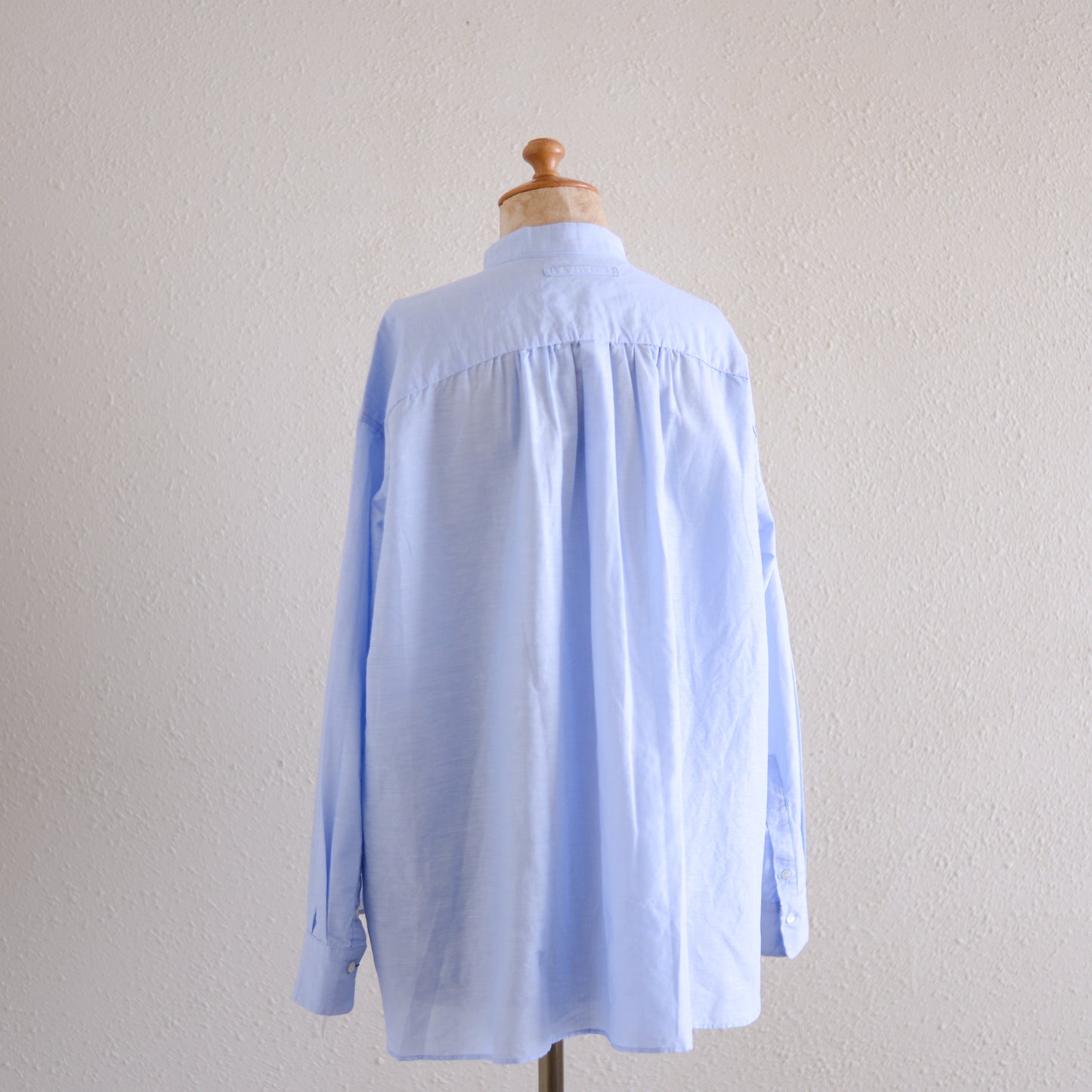 コットンリネンリラックスシャツ Sax