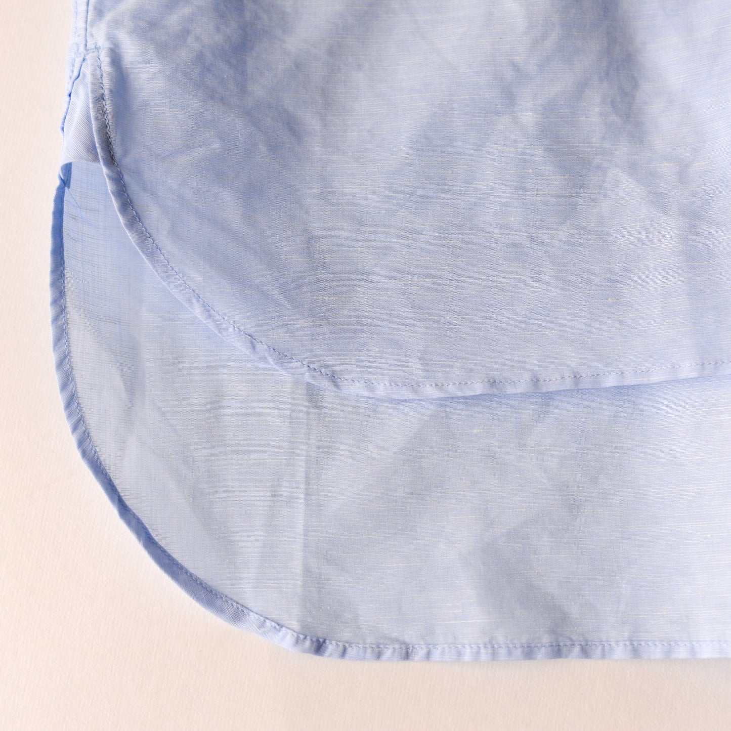 コットンリネンリラックスシャツ Sax