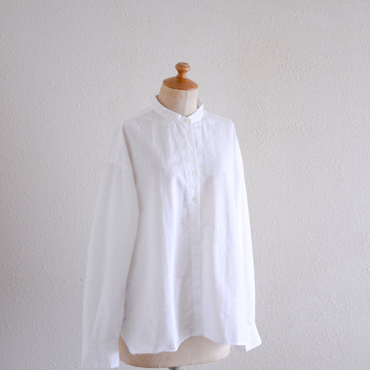 コットンリネンリラックスシャツ Off White