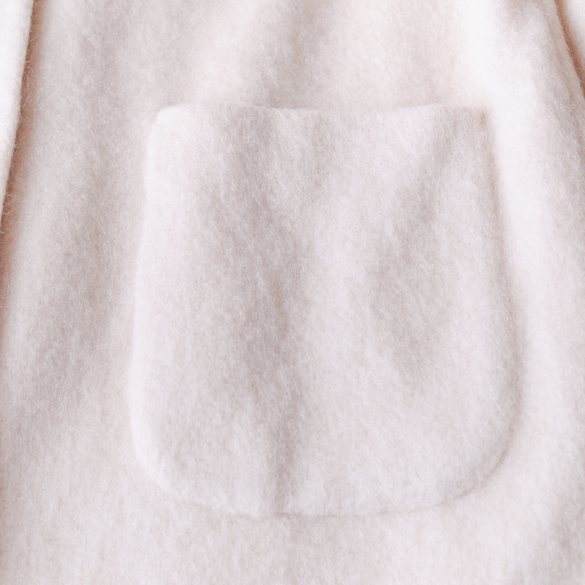 ウールシャギーマックコート Off White