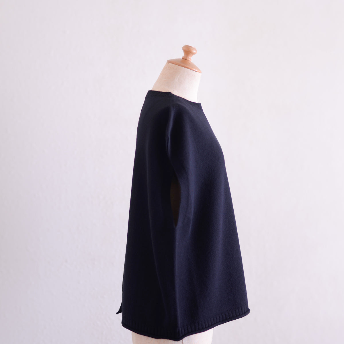 ウールバックスリットベスト Black