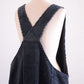 Cotton Corduroy Jumper Skirt Black
