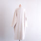 Soft wool collarless coat in Black
