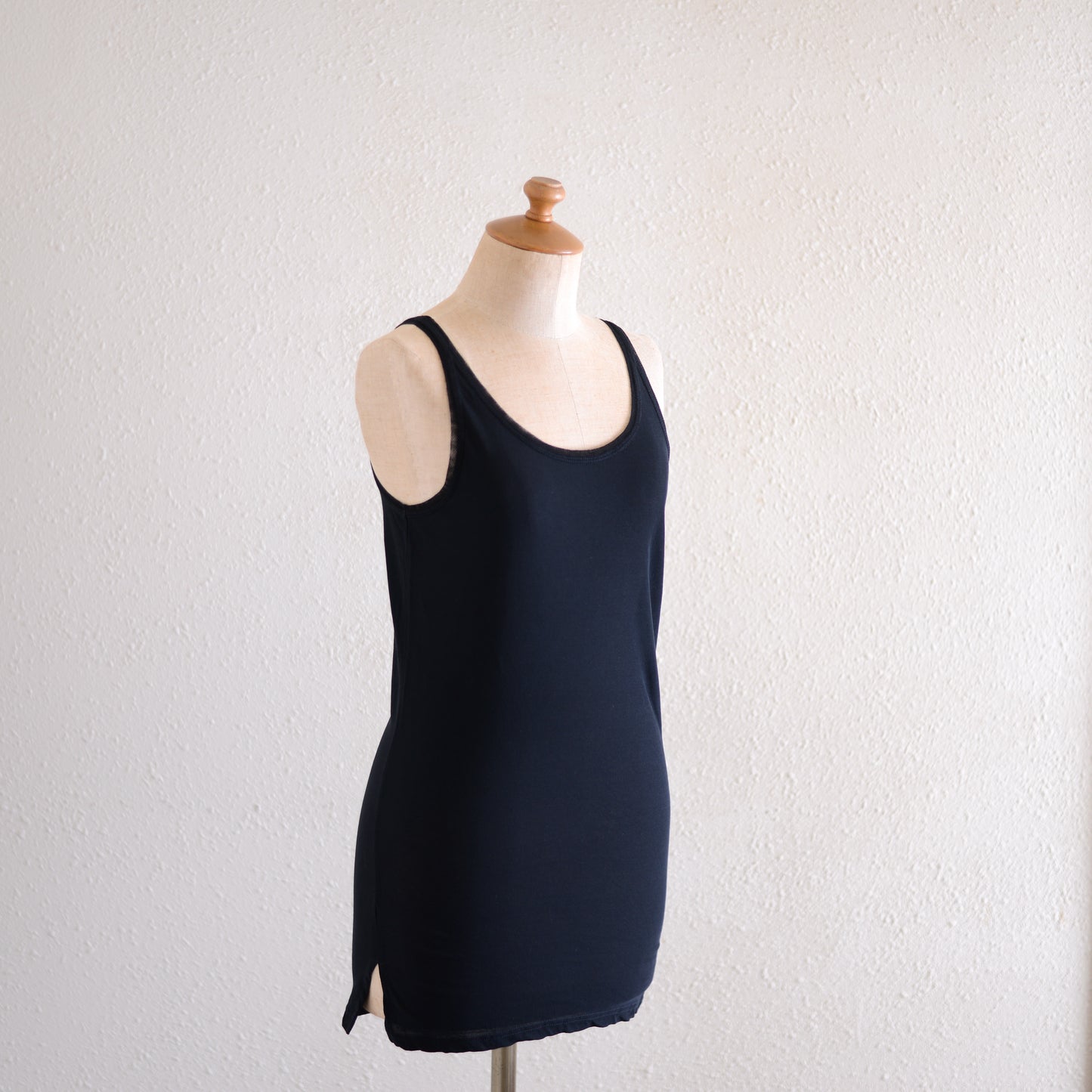 コットンチュールタンクトップ Black