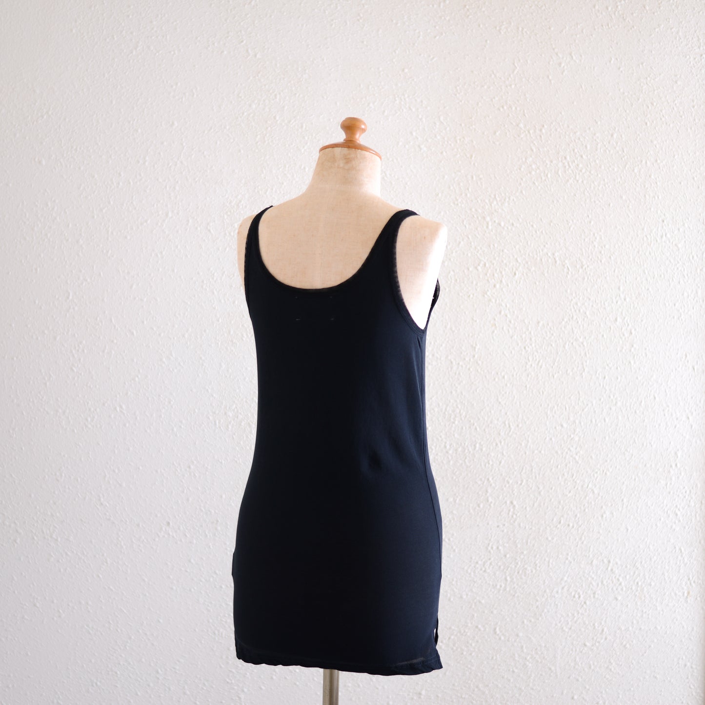 コットンチュールタンクトップ Black