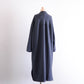 ソフトウールノーカラーコート Charcoal Gray
