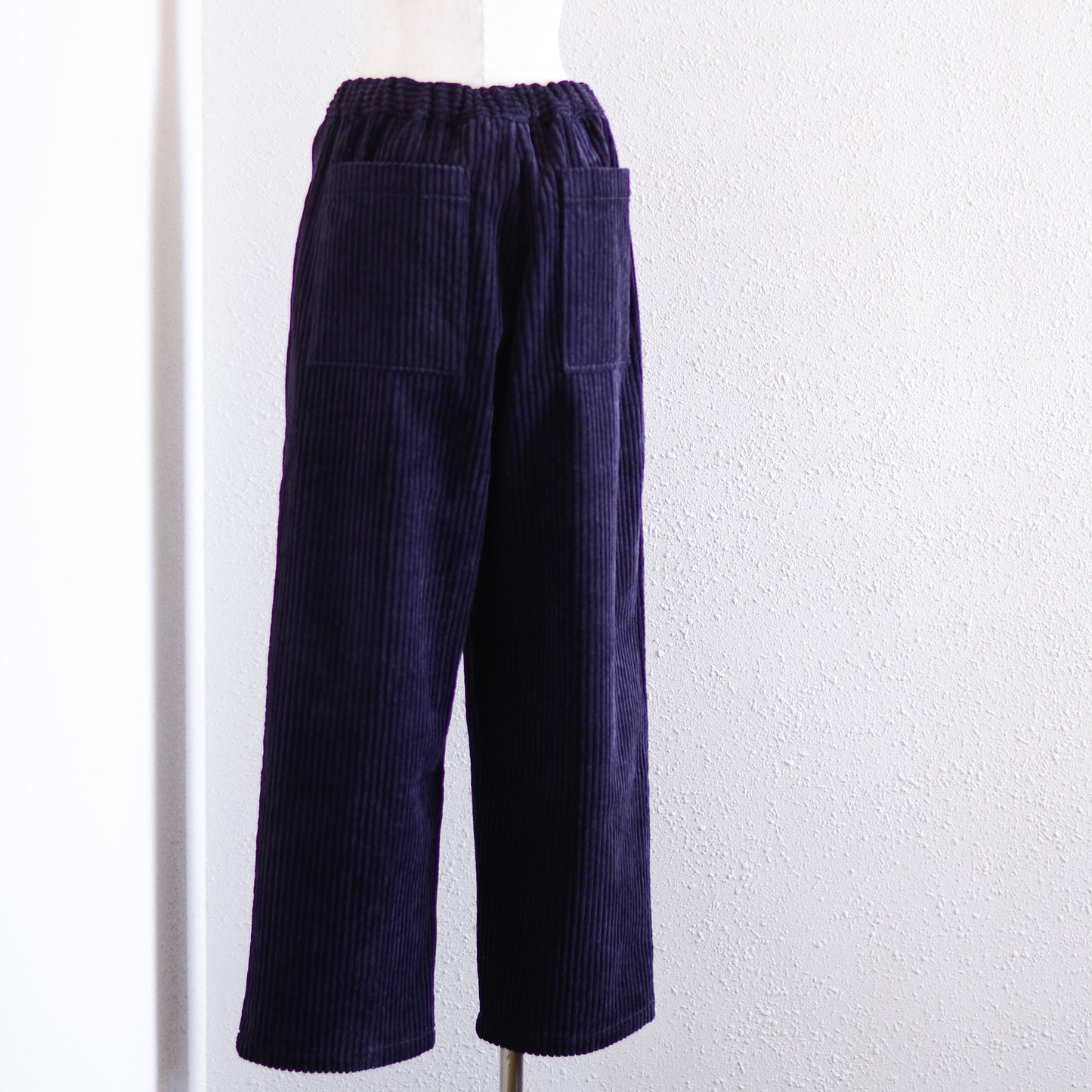 Corduroy wide pants Purple