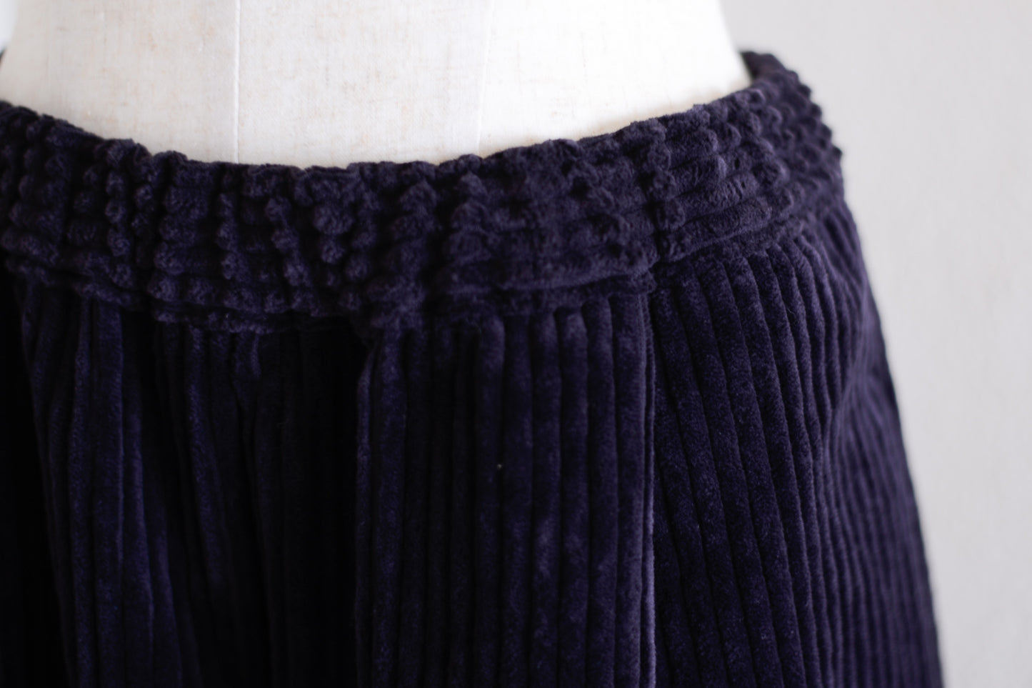 Corduroy wide pants Purple