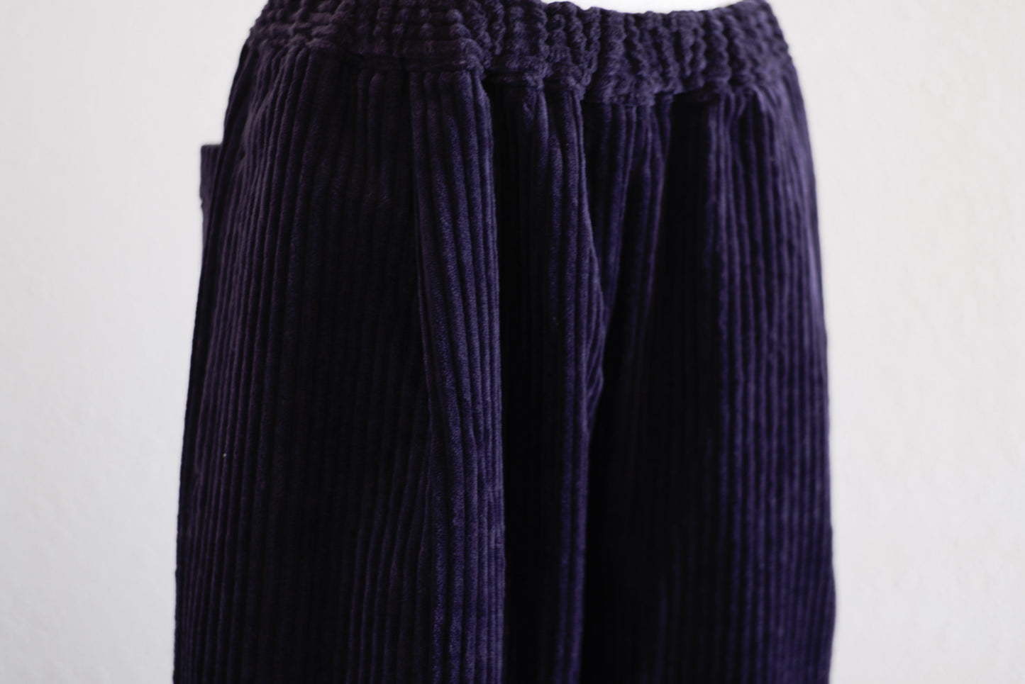 Corduroy wide pants Purple
