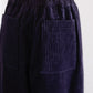 Corduroy wide pants Purple