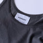 コットンチュールタンクトップ Charcoal Gray