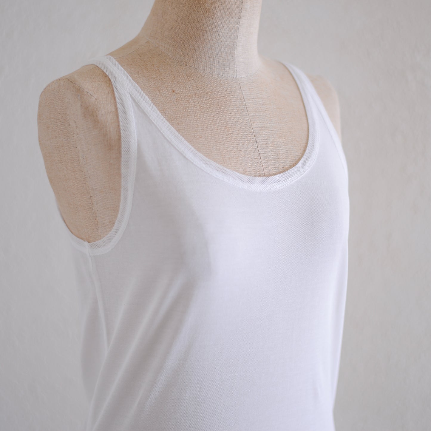 コットンチュールタンクトップ Off White