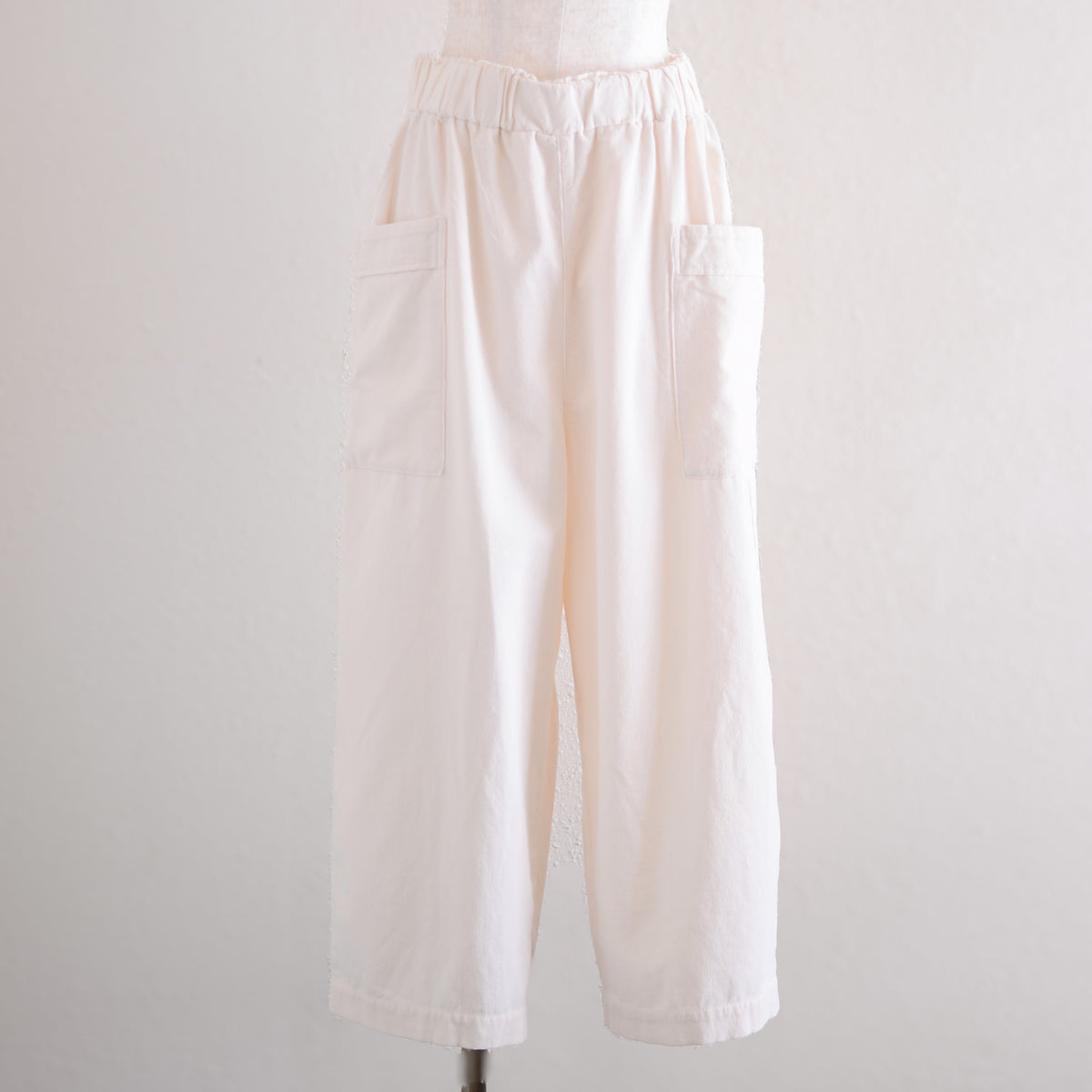 Cotton Side-Pocket Easy Pants - Natural