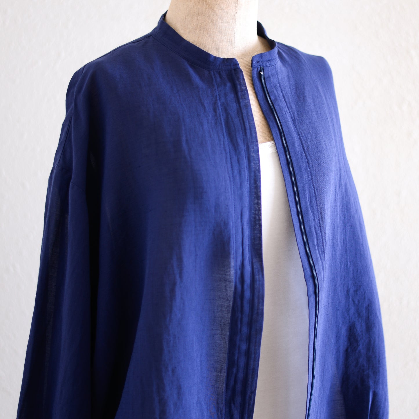 コットンリネンシアブルゾン Navy