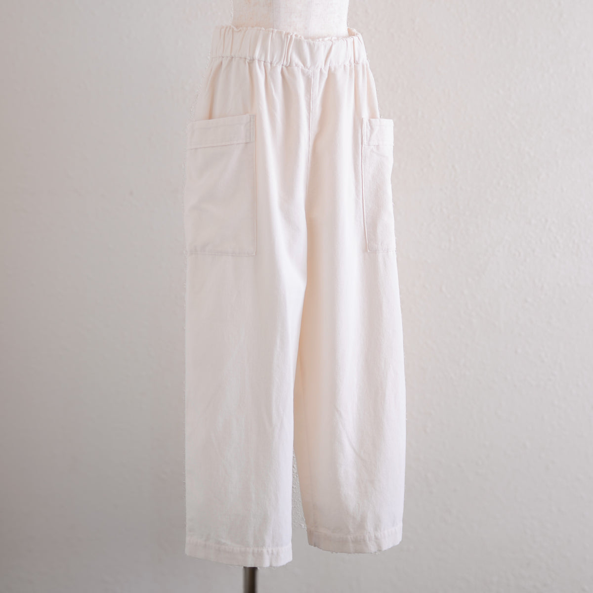 Cotton Side-Pocket Easy Pants - Natural