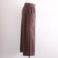 Cotton Side-Pocket Easy Pants Brown