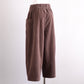 Cotton Side-Pocket Easy Pants Brown