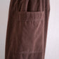 Cotton Side-Pocket Easy Pants Brown