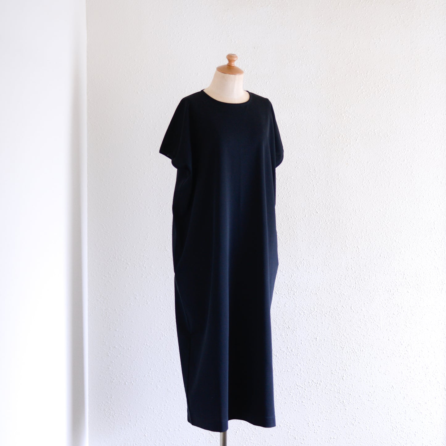 Cotton Petite Sleeve Dress Black