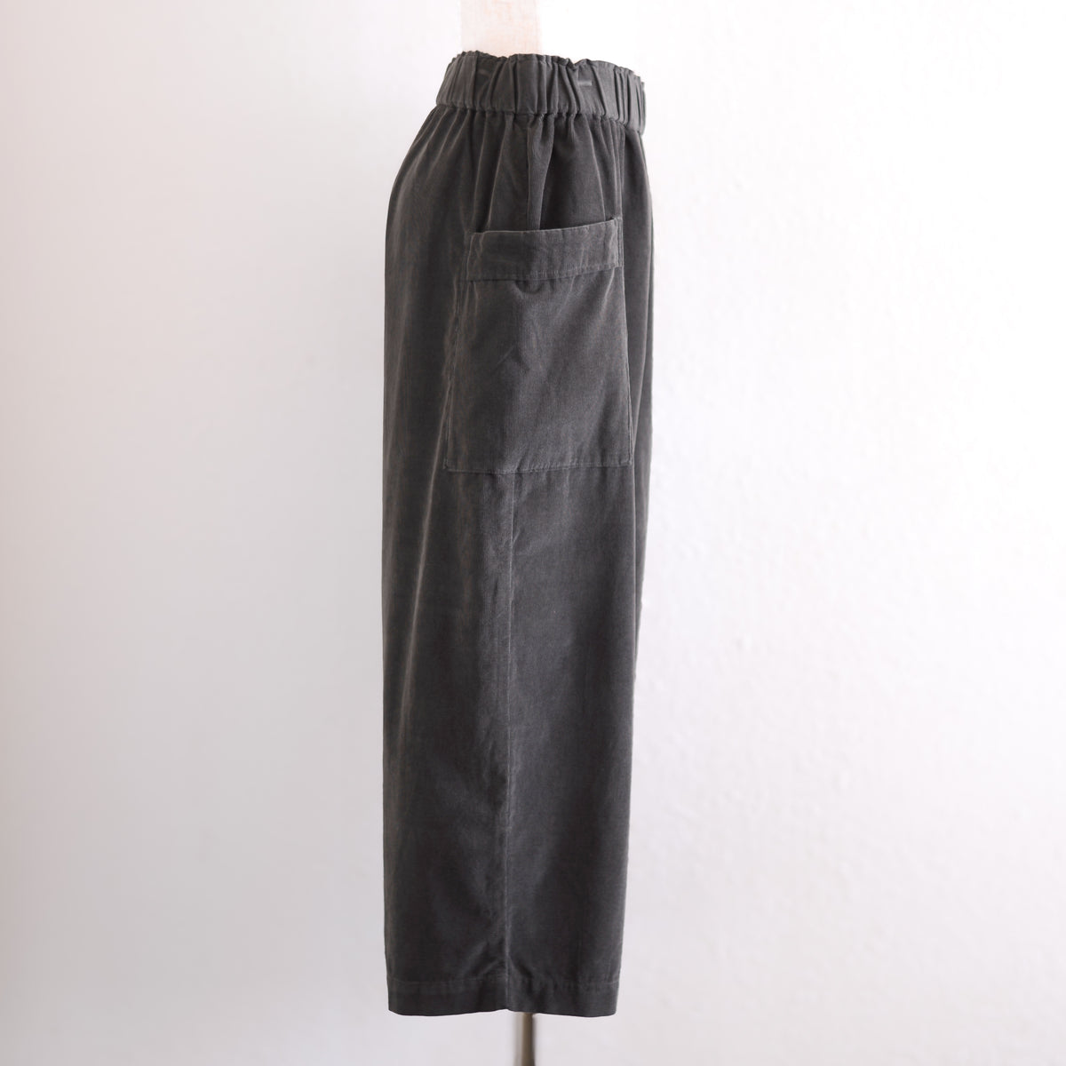 코튼 사이드 포켓 이지 팬츠 Charcoal Gray