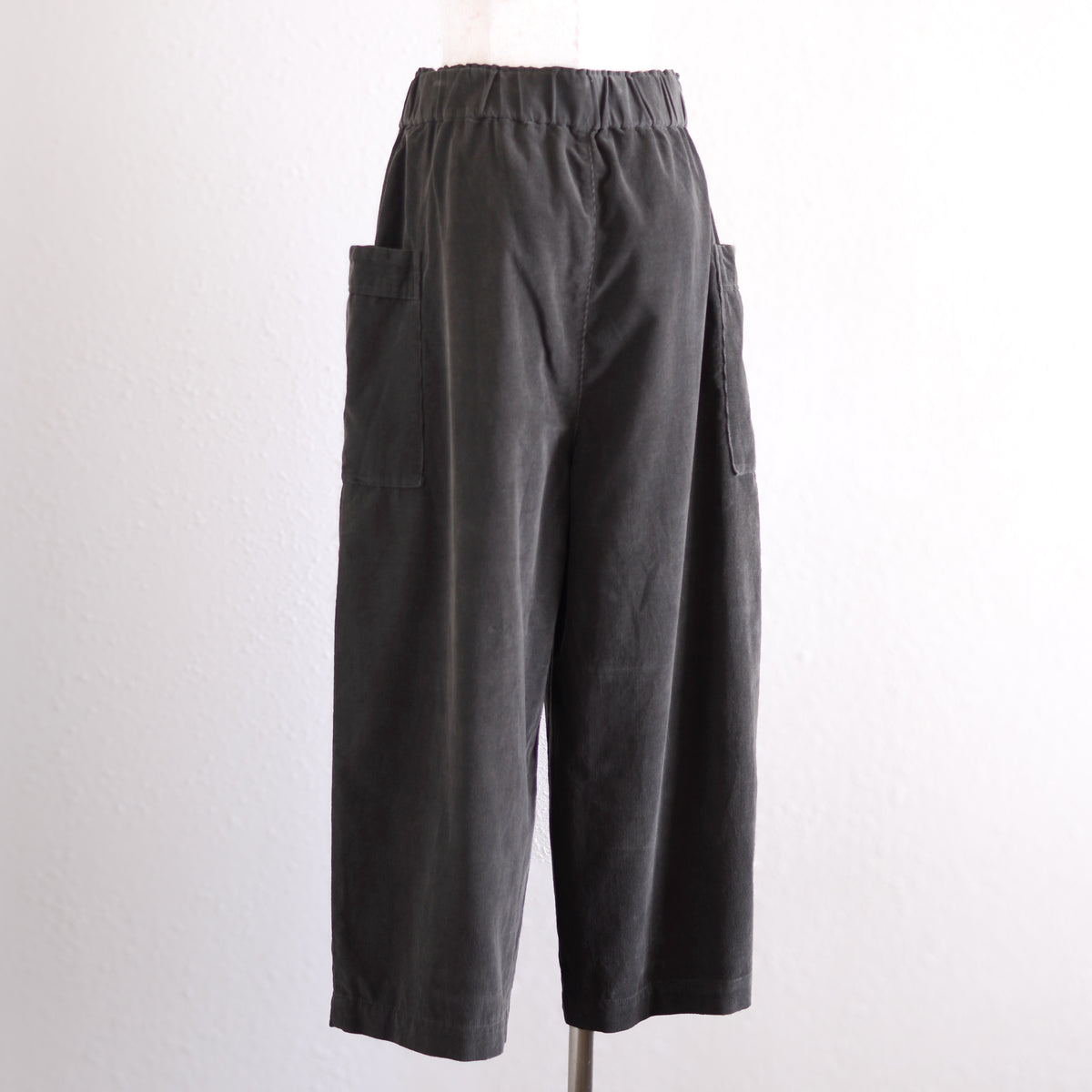 코튼 사이드 포켓 이지 팬츠 Charcoal Gray