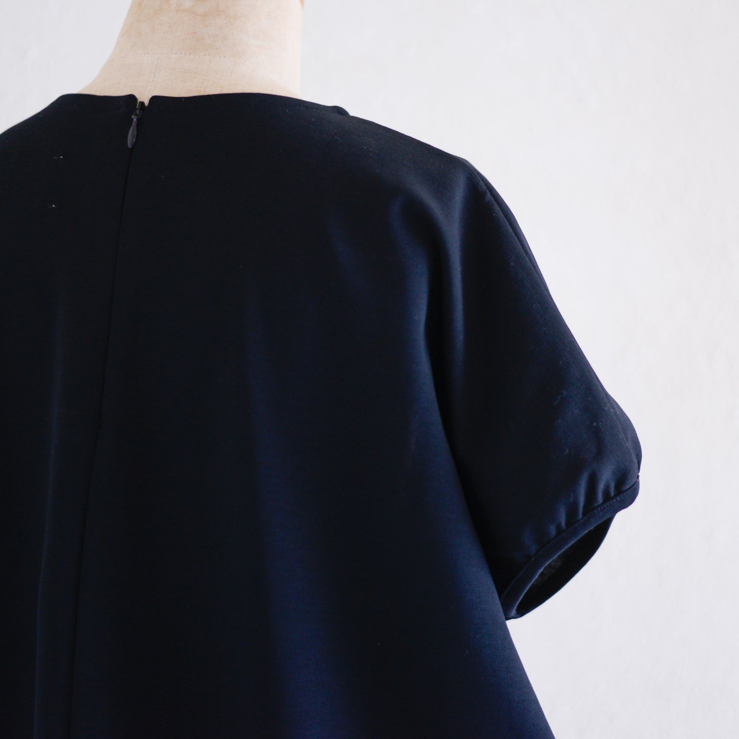 Cotton Petite Sleeve Dress Black