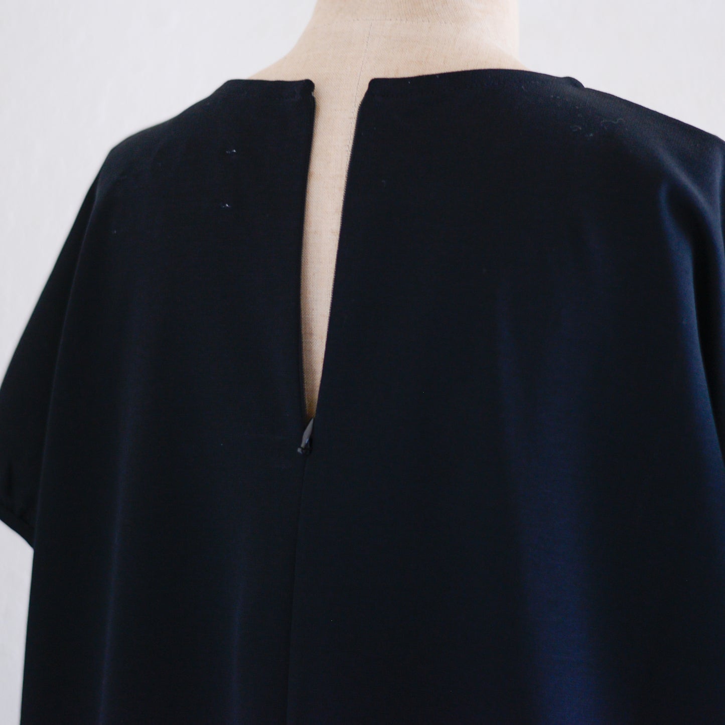 Cotton Petite Sleeve Dress Black