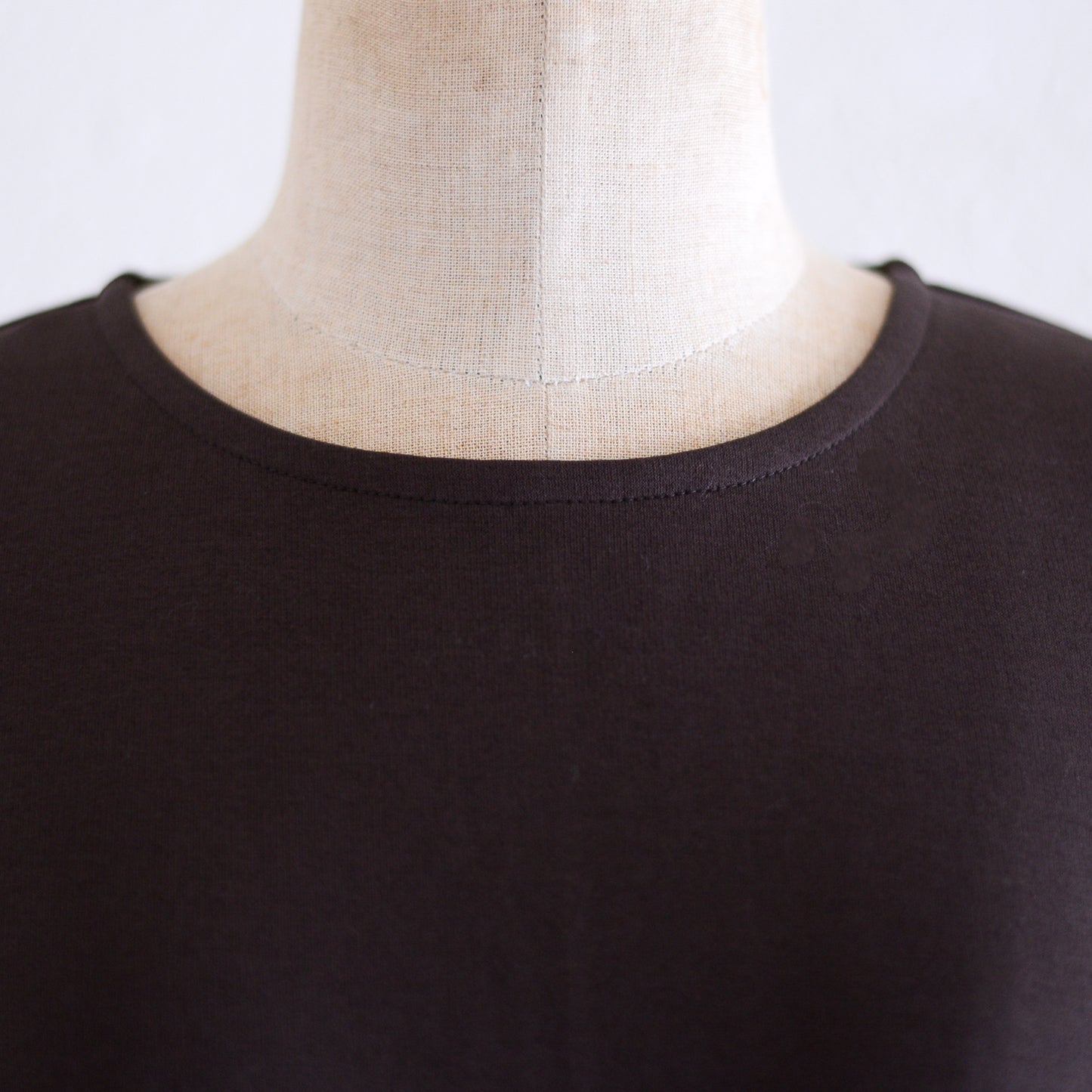 コットンプチスリーブワンピース Brown