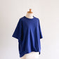 コットンドロップショルダーTシャツ Navy