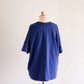 コットンドロップショルダーTシャツ Navy