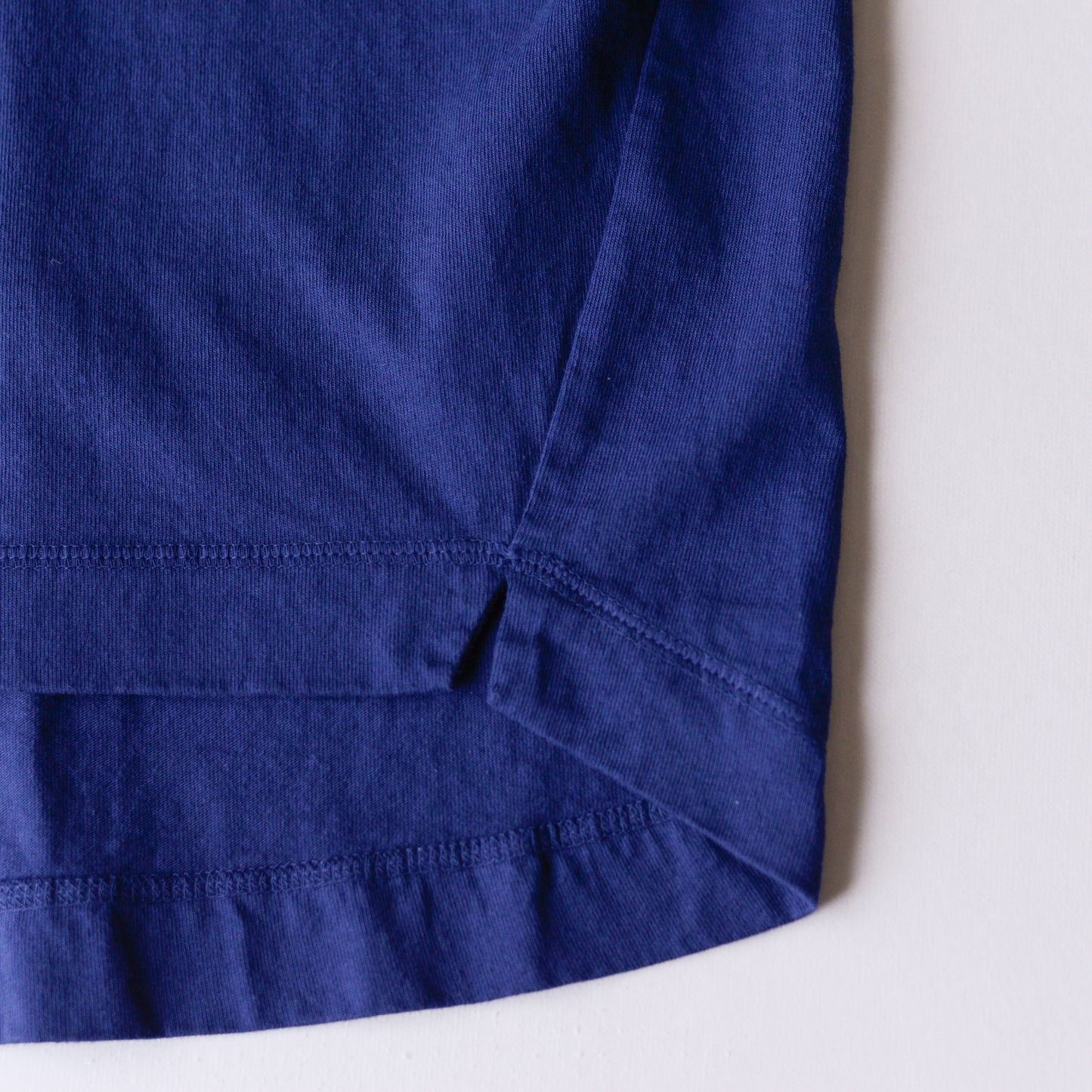 コットンドロップショルダーTシャツ Navy