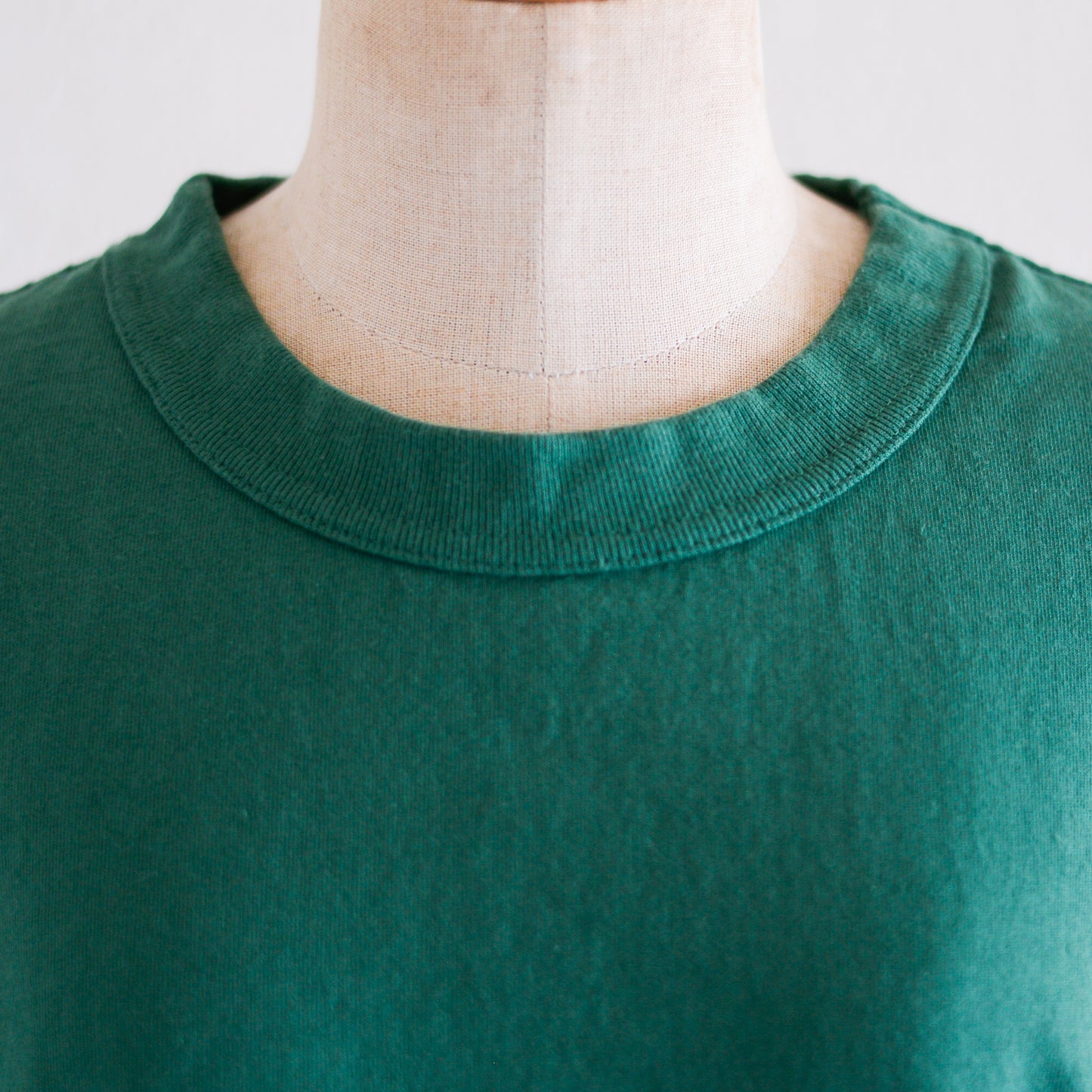 コットンドロップショルダーTシャツ Green