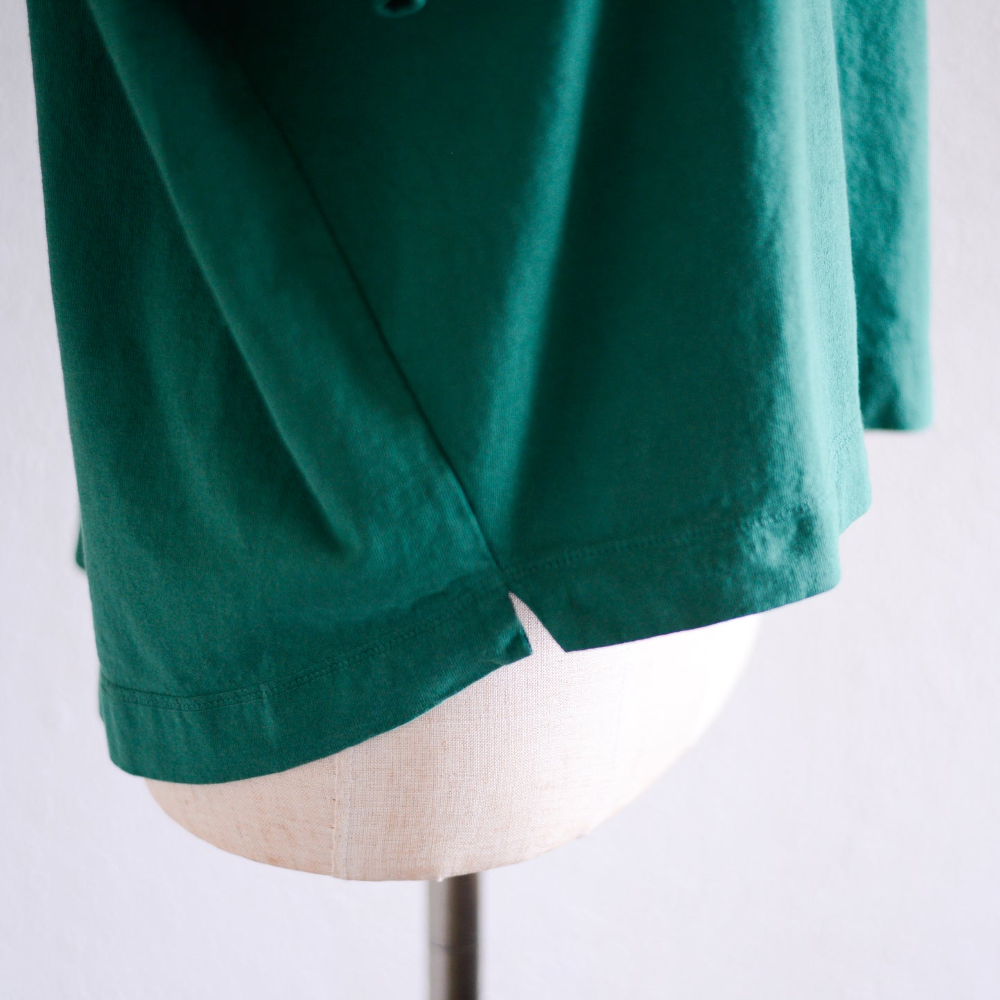 コットンドロップショルダーTシャツ Green