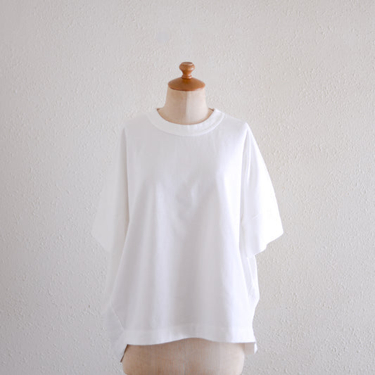 コットンドロップショルダーTシャツ Off White